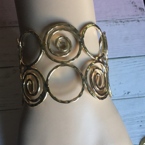 Gold-Tone Cuff Bracelet - Picture 2 of 2